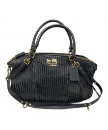 COACH（コーチ）の古着「マディソンギャザー 2WAY ハンドバッグ」