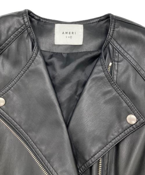 Ameri（アメリ）Ameri (アメリ) フェイクレザーベスト ブラック サイズ:Freeの古着・服飾アイテム