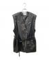 Ameri（アメリ）の古着「フェイクレザーベスト」｜ブラック