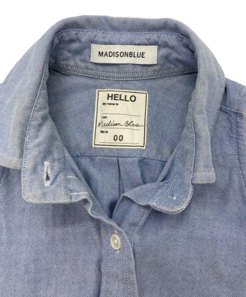 MADISON BLUE（マディソンブルー）MADISON BLUE (マディソンブルー) ラウンドカラーノースリーブシャツ ネイビー サイズ:SIZE 00の古着・服飾アイテム