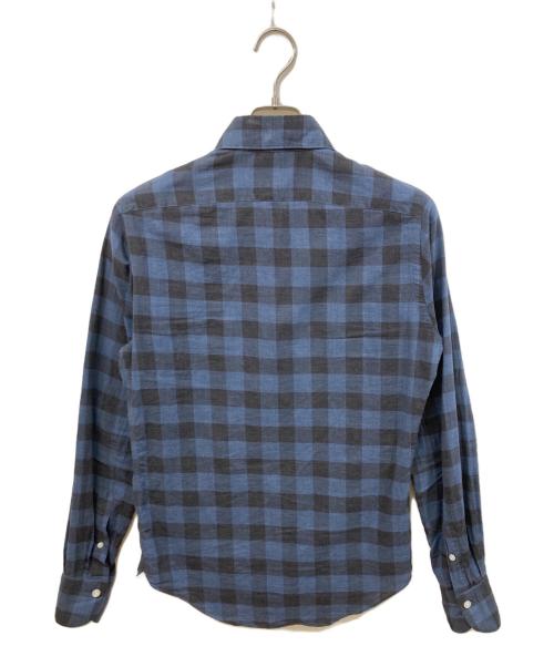 finamore（フィナモレ）finamore (フィナモレ) コットンシャツ ネイビー サイズ:37の古着・服飾アイテム