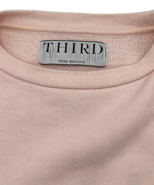 THIRD MAGAZINE（サードマガジン）THIRD MAGAZINE (サードマガジン) ロゴスウェット ピンク サイズ:	SIZE 9の古着・服飾アイテム