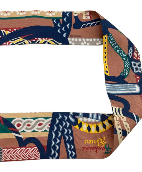 HERMES（エルメス）HERMES (エルメス) ツイリースカーフ ブラウンの古着・服飾アイテム