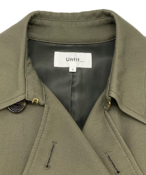 UNTITLED（アンタイトル）UNTITLED (アンタイトル) トレンチコート カーキ サイズ:3の古着・服飾アイテム