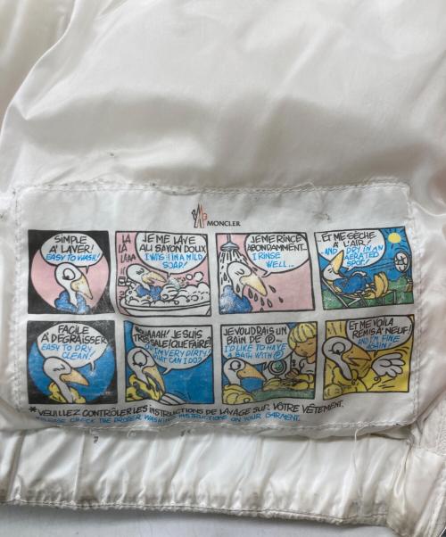 MONCLER（モンクレール）MONCLER (モンクレール) WILLM/ダウンジャケット ホワイト サイズ:SIZE 1の古着・服飾アイテム