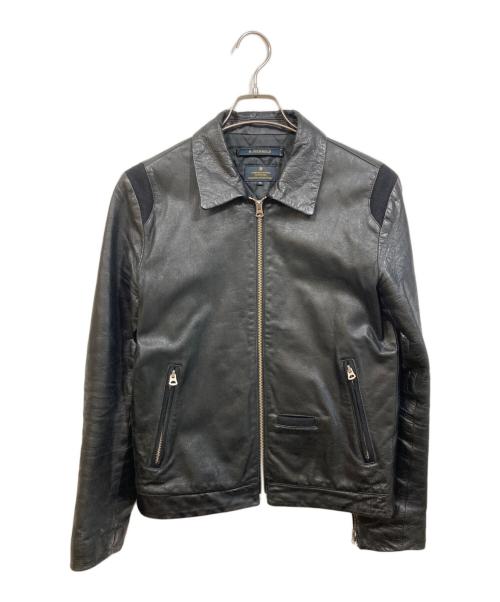 R.NEWBOLD（アールニューボールド）R.NEWBOLD (アールニューボールド) カウレザージャケット ブラック サイズ:Mの古着・服飾アイテム