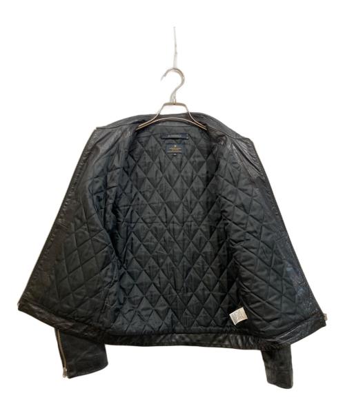 R.NEWBOLD（アールニューボールド）R.NEWBOLD (アールニューボールド) カウレザージャケット ブラック サイズ:Mの古着・服飾アイテム