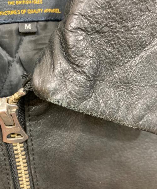 R.NEWBOLD（アールニューボールド）R.NEWBOLD (アールニューボールド) カウレザージャケット ブラック サイズ:Mの古着・服飾アイテム