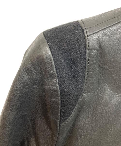 R.NEWBOLD（アールニューボールド）R.NEWBOLD (アールニューボールド) カウレザージャケット ブラック サイズ:Mの古着・服飾アイテム