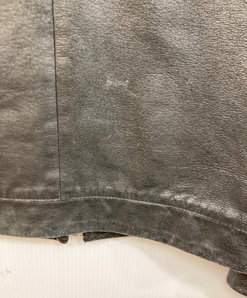 R.NEWBOLD（アールニューボールド）R.NEWBOLD (アールニューボールド) カウレザージャケット ブラック サイズ:Mの古着・服飾アイテム