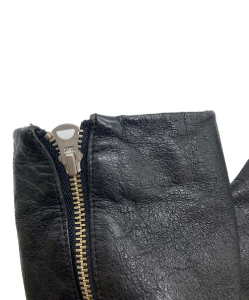 R.NEWBOLD（アールニューボールド）R.NEWBOLD (アールニューボールド) カウレザージャケット ブラック サイズ:Mの古着・服飾アイテム