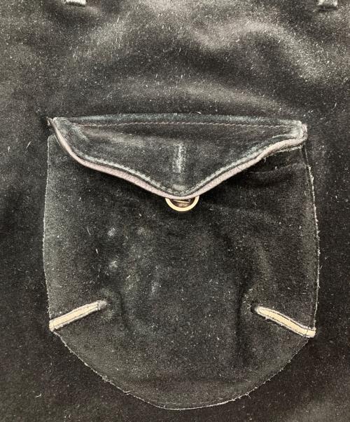 SASQUATCHfabrix.（サスクワッチファブリックス）SASQUATCHfabrix. (サスクワッチファブリックス) スウェードレザーハーフパンツ ブラック サイズ:Ｍの古着・服飾アイテム