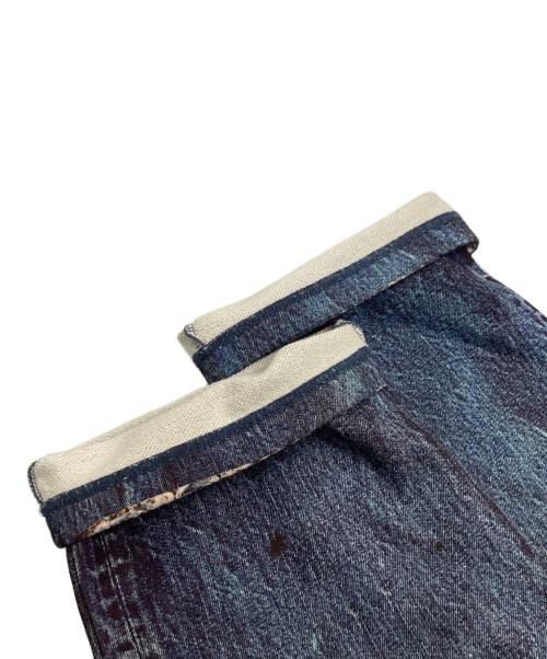 TALKING ABOUT THE ABSTRACTION（トーキング アバウト ジ アブストラクション）TALKING ABOUT THE ABSTRACTION (トーキング アバウト ジ アブストラクション) デニム転写スウェットパンツ インディゴ サイズ:Mの古着・服飾アイテム