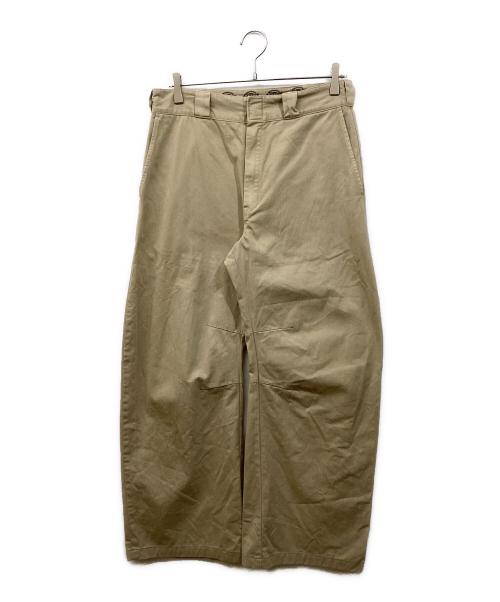 Dickies（ディッキーズ）Dickies (ディッキーズ) MONKEY TIME (モンキータイム) ガーメントダイ カーブ パンツ ブラウン サイズ:SIZE 81cm (W32)の古着・服飾アイテム