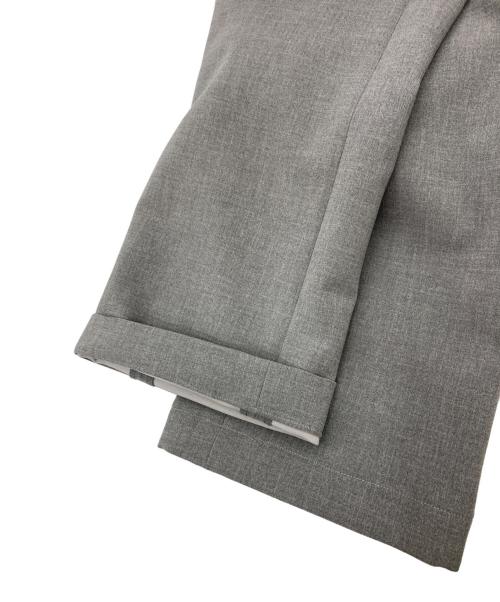 N.HOOLYWOOD（エヌ ハリウッド）N.HOOLYWOOD (エヌ ハリウッド) ダブルクロスストレートパンツ グレー サイズ:38の古着・服飾アイテム