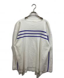 beta post（ベータポスト）の古着「STRAW STRIPE BASQUE SHIRT」｜ホワイト