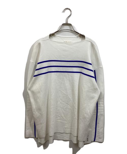 beta post（ベータポスト）beta post (ベータポスト) STRAW STRIPE BASQUE SHIRT ホワイト サイズ:	SIZE 3の古着・服飾アイテム