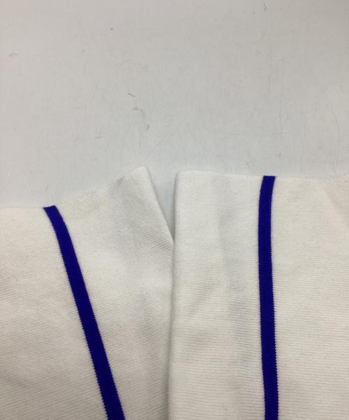 beta post（ベータポスト）beta post (ベータポスト) STRAW STRIPE BASQUE SHIRT ホワイト サイズ:	SIZE 3の古着・服飾アイテム