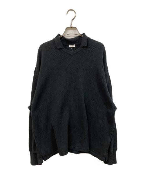 crepuscule（クレプスキュール）crepuscule (クレプスキュール) URBAN RESEARCH (アーバンリサーチ) Thermal Game Shirts ブラック サイズ:SIZE 2の古着・服飾アイテム