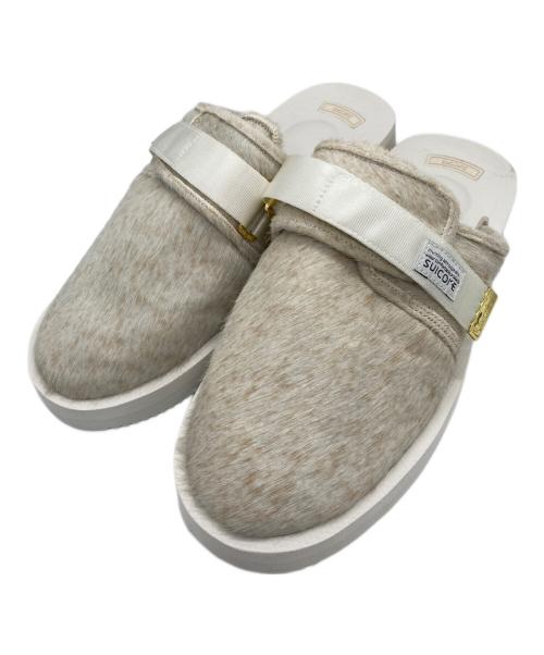 suicoke（スイコック）suicoke (スイコック) JOURNAL STANDARD (ジャーナルスタンダード) ハラコサンダル ホワイト サイズ:27ｃｍの古着・服飾アイテム