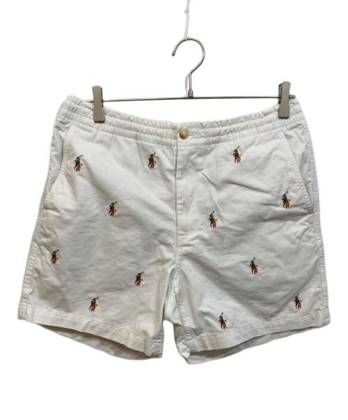 POLO RALPH LAUREN（ポロ・ラルフローレン）POLO RALPH LAUREN (ポロ・ラルフローレン) ハーフパンツ ホワイト サイズ:	SIZE Mの古着・服飾アイテム