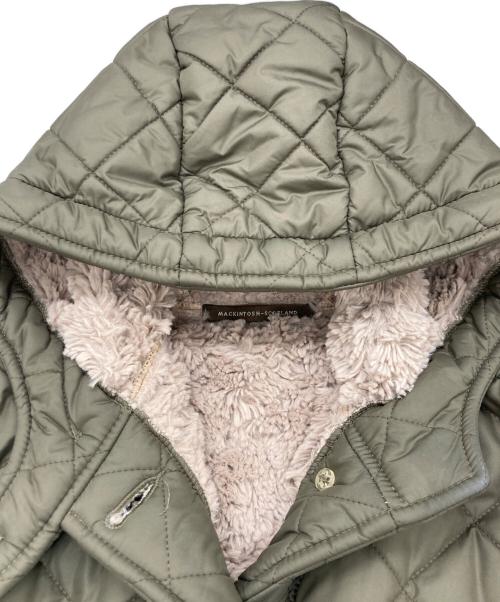 MACKINTOSH（マッキントッシュ）MACKINTOSH (マッキントッシュ) キルティングボアコート オリーブ サイズ:	SIZE 38の古着・服飾アイテム