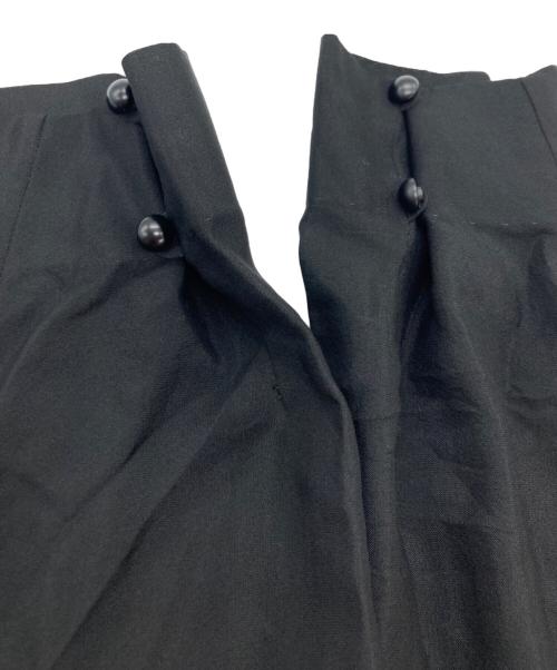 Christian Dior（クリスチャン ディオール）Christian Dior (クリスチャン ディオール) シルクフリルブラウス ブラック サイズ:Mの古着・服飾アイテム