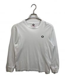 A BATHING APE（アベイシングエイプ）の古着「AAPE NOW LONG SLEEVE TEE」｜ホワイト