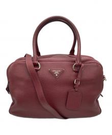 PRADA（プラダ）の古着「2WAYショルダーバッグ」｜ボルドー