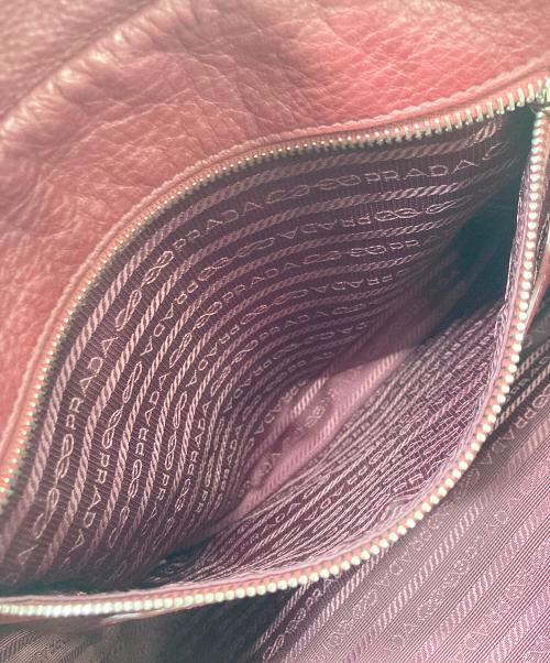 PRADA（プラダ）PRADA (プラダ) 2WAYショルダーバッグ ボルドーの古着・服飾アイテム