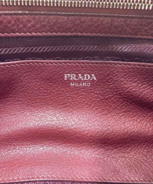 PRADA（プラダ）PRADA (プラダ) 2WAYショルダーバッグ ボルドーの古着・服飾アイテム