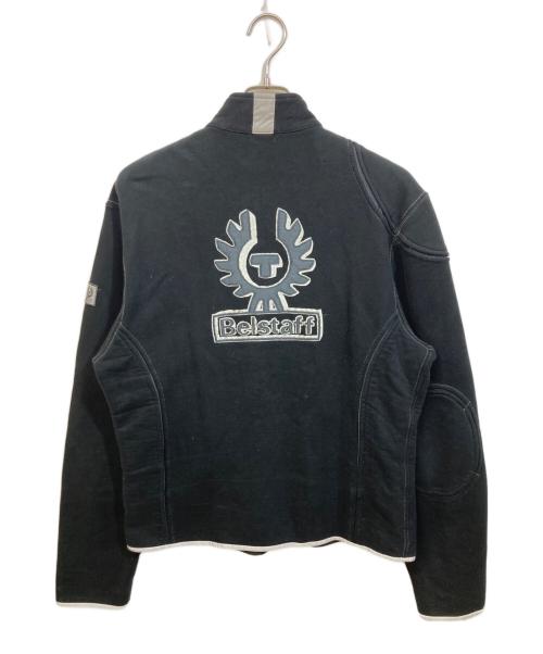 BELSTAFF（ベルスタッフ）BELSTAFF (ベルスタッフ) バックワッペンジップアップスウェット ブラック サイズ:	SIZE Lの古着・服飾アイテム