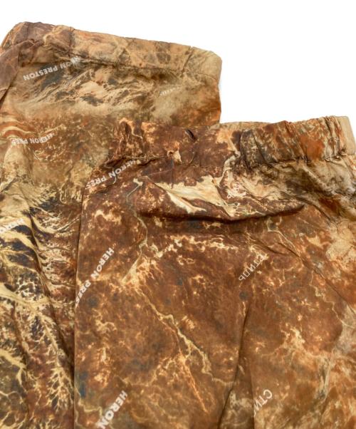 HERON PRESTON（ヘロンプレストン）HERON PRESTON (ヘロンプレストン) CAMO NYLON PANTS ブラウン サイズ:Mの古着・服飾アイテム