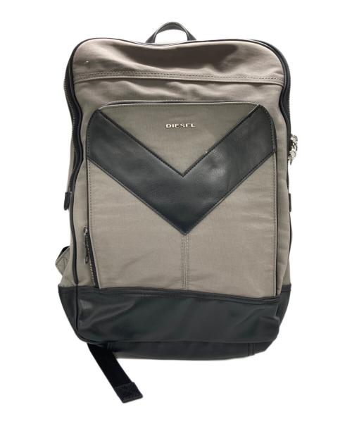 DIESEL（ディーゼル）DIESEL (ディーゼル) ロゴバックパック ブラウンの古着・服飾アイテム