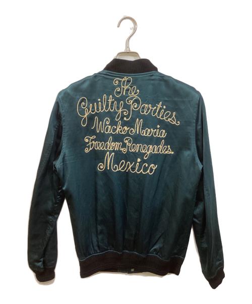 WACKO MARIA（ワコマリア）WACKO MARIA (ワコマリア) 刺繍サテンジャケット グリーン サイズ:Mの古着・服飾アイテム