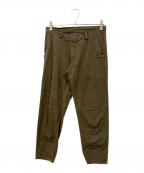 Y'sワイズ）の古着「COTTON FLAX POPLIN SLIM PANTS」｜カーキ