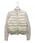 MONCLER（モンクレール）の古着「GARDIGAN TRICOT ニット切替しダウンジャケット」｜ホワイト