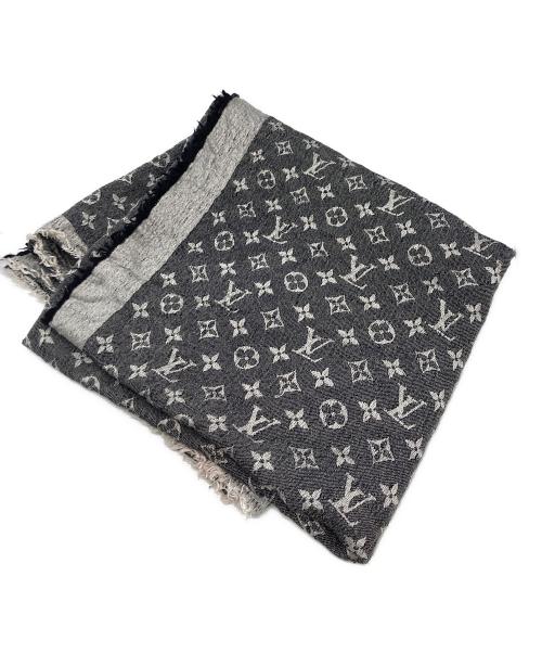 LOUIS VUITTON（ルイ ヴィトン）LOUIS VUITTON (ルイ ヴィトン) ショールモノグラムデニムストール ブラックの古着・服飾アイテム