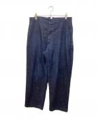 COMOLIコモリ）の古着「デニム オーバーパンツ」｜インディゴ