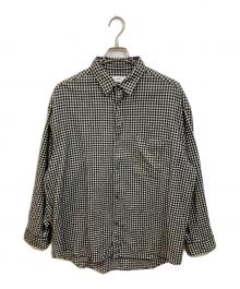 Graphpaper（グラフペーパー）の古着「Marzotto Gingham Oversized Shirt」｜グレー