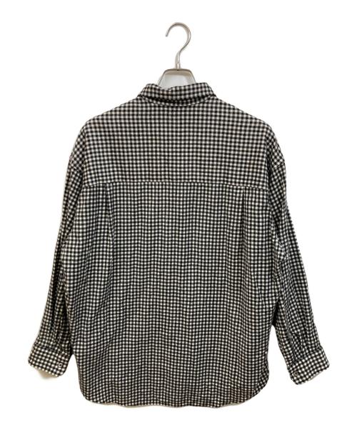 Graphpaper（グラフペーパー）Graphpaper (グラフペーパー) Marzotto Gingham Oversized Shirt グレー サイズ:SIZE Freeの古着・服飾アイテム