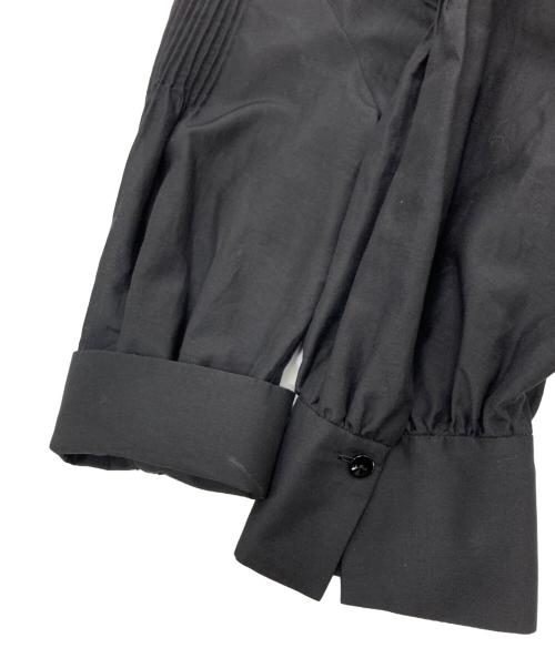 ANAYI（アナイ）ANAYI (アナイ) ピンタック 綿シャツ ブラック サイズ:SIZE 38の古着・服飾アイテム