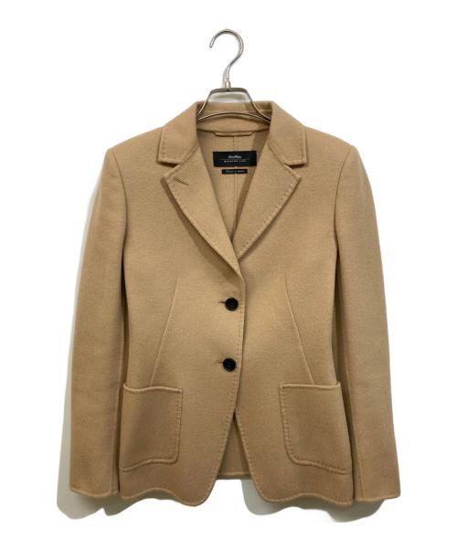 Max Mara WEEK END LINE（マックスマーラ ウイークエンドライン）MAX MARA WEEK END LINE (マックスマーラ ウイークエンドライン) クチートアマーノ ウールジャケット ベージュ サイズ:	SIZE 40の古着・服飾アイテム