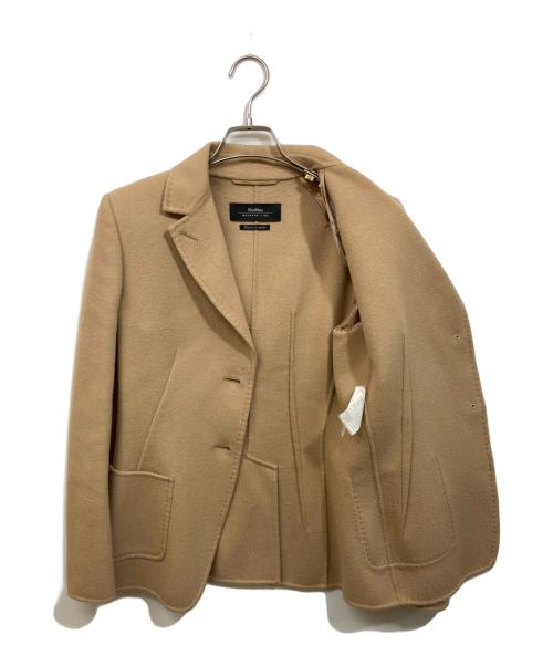 Max Mara WEEK END LINE（マックスマーラ ウイークエンドライン）MAX MARA WEEK END LINE (マックスマーラ ウイークエンドライン) クチートアマーノ ウールジャケット ベージュ サイズ:	SIZE 40の古着・服飾アイテム