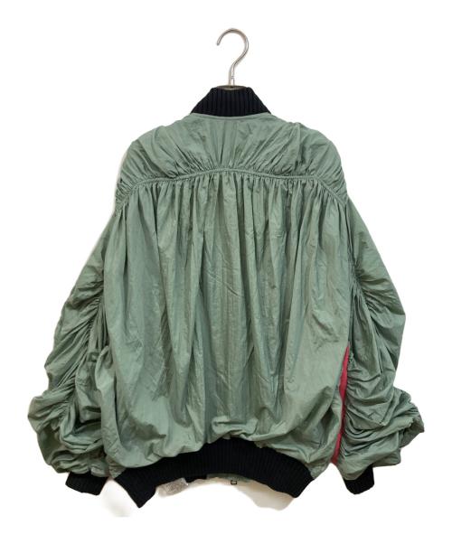 DIESEL（ディーゼル）DIESEL (ディーゼル) silence in noise ナイロンボンバージャケット カーキ サイズ:SIZE XSの古着・服飾アイテム