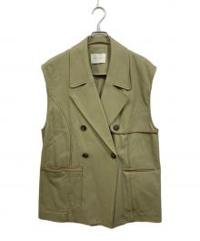 PUBLIC TOKYO（パブリックトウキョウ）の古着「レザーコンビネーションオーバージレ」｜オリーブ