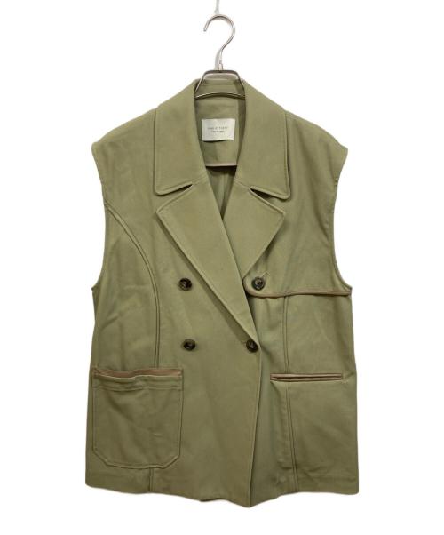 PUBLIC TOKYO（パブリックトウキョウ）PUBLIC TOKYO (パブリックトウキョウ) レザーコンビネーションオーバージレ オリーブ サイズ:SIZE Mの古着・服飾アイテム