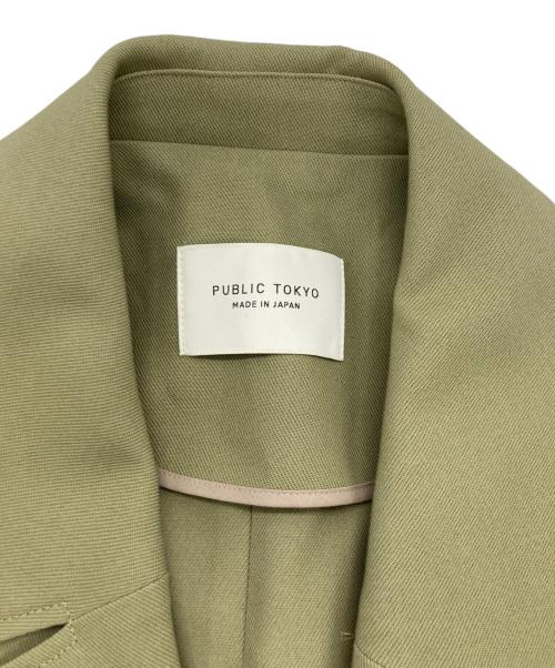PUBLIC TOKYO（パブリックトウキョウ）PUBLIC TOKYO (パブリックトウキョウ) レザーコンビネーションオーバージレ オリーブ サイズ:SIZE Mの古着・服飾アイテム