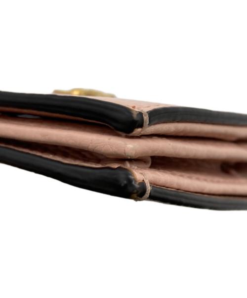 GUCCI（グッチ）GUCCI (グッチ) アニマリエ ビー コンパクトウォレット ピンクの古着・服飾アイテム