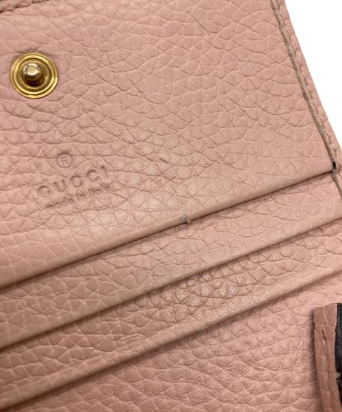 GUCCI（グッチ）GUCCI (グッチ) アニマリエ ビー コンパクトウォレット ピンクの古着・服飾アイテム